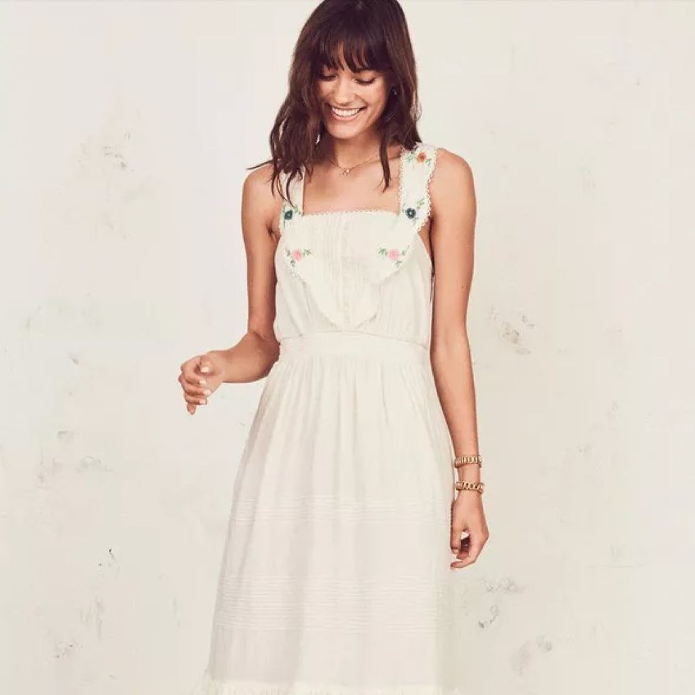 LoveShack Fancy embroidered dress